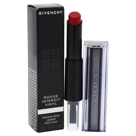 givenchy rouge interdit vinyl 17|givenchy interdit vinyl lipstick.